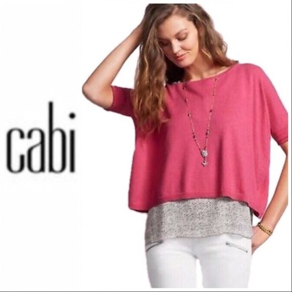 CAbi 5279 Pink Cartwheel Pullover Sweater Medium EUC - Picture 10 of 10
